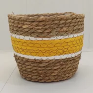 Ghiveci decorativ împletit (h 16 cm)