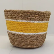 Ghiveci decorativ împletit (h 18 cm)