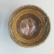 Ghiveci decorativ împletit (h 18 cm) - imagine 2