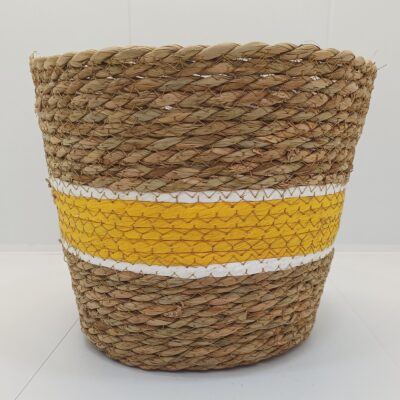 Ghiveci decorativ împletit (h 29 cm)