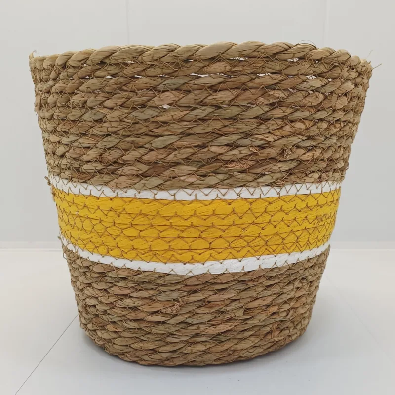 Ghiveci decorativ împletit (h 25 cm) - imagine 1