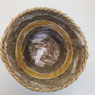 Ghiveci decorativ împletit (h 25 cm) - imagine 2