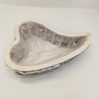 Ghiveci decorativ lemn formă inimă LY004 (25 x 38 x 10 cm)