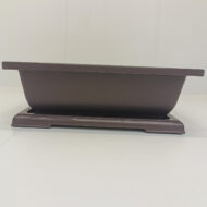 Ghiveci bonsai plastic rectangular cu farfurie (25,5 x 19 x 9 cm)