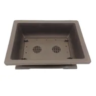 Ghiveci bonsai plastic rectangular cu farfurie (25,5 x 19 x 9 cm) - imagine 2