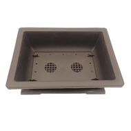Ghiveci bonsai plastic rectangular cu farfurie (25,5 x 19 x 9 cm) - imagine 2