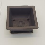 Ghiveci bonsai plastic rectangular cu farfurie (12 x 12 x 6 cm) - imagine 2