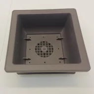 Ghiveci bonsai plastic rectangular cu farfurie (16,7 x 16,7 x 8 cm) - imagine 2