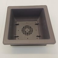 Ghiveci bonsai plastic rectangular cu farfurie (16,7 x 16,7 x 8 cm) - imagine 2
