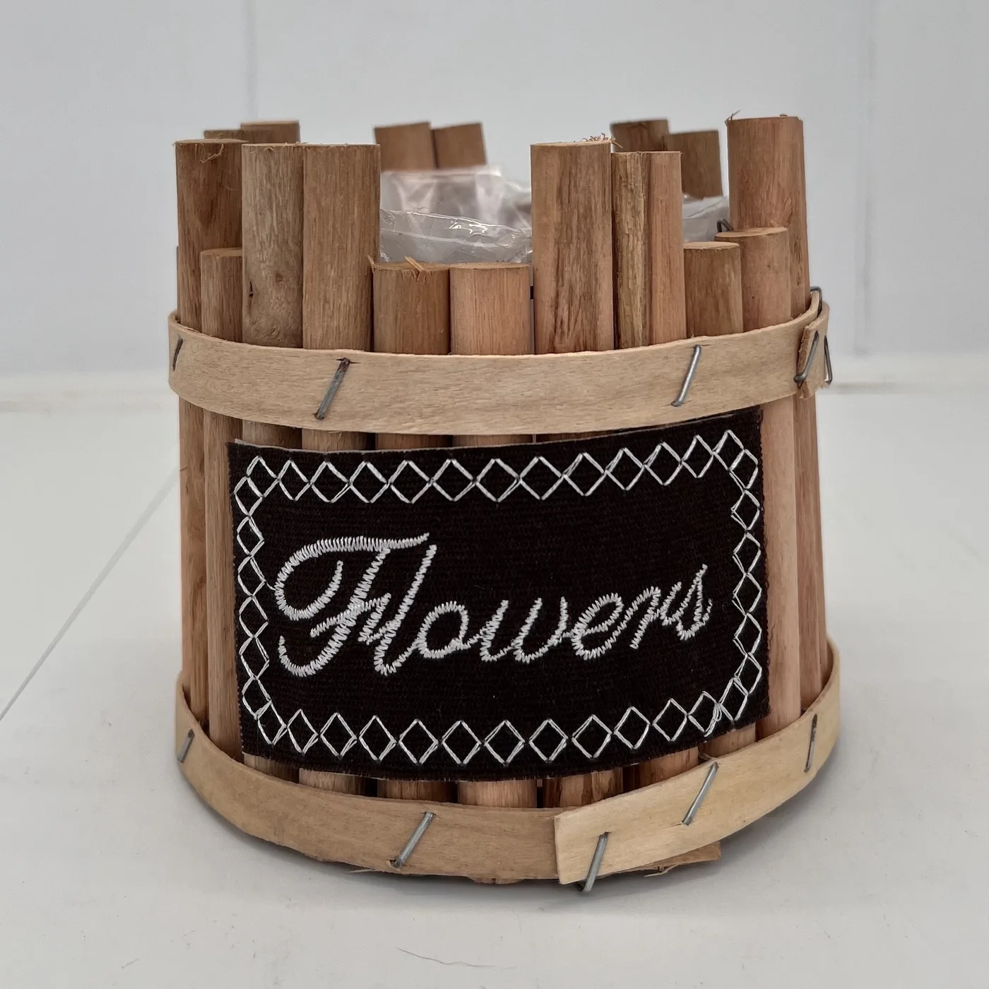 Ghiveci decorativ lemn LY002 (h 12 cm) - imagine 1