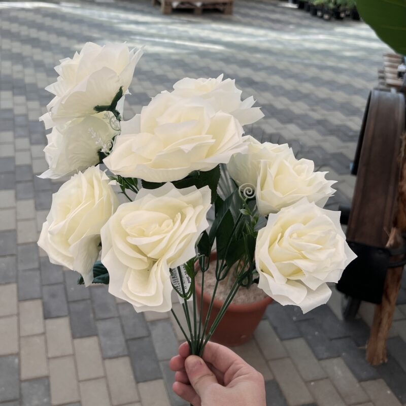 Buchet flori artificiale trandafiri - imagine 15