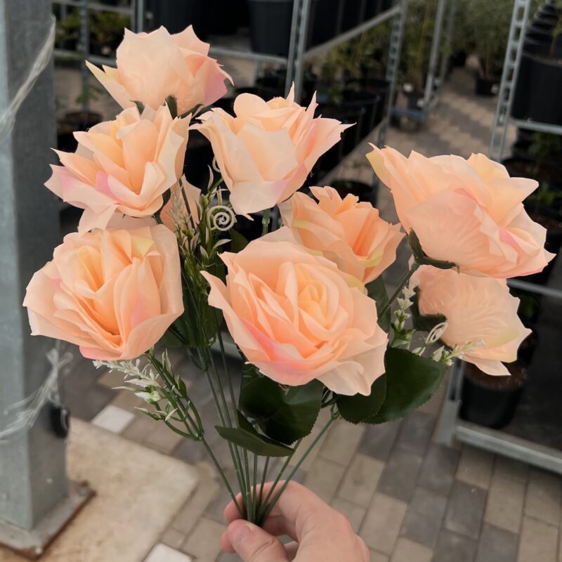 Buchet flori artificiale trandafiri - imagine 9