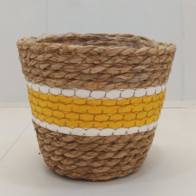 Ghiveci decorativ împletit (h 14 cm)