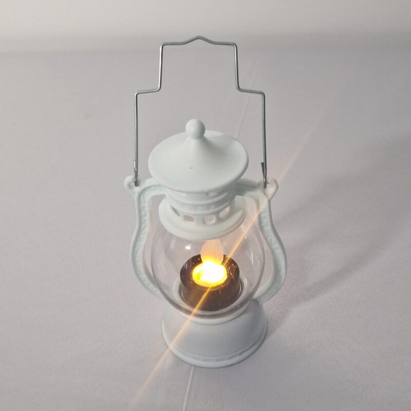 Felinar decorativ LED - Alb - imagine 2